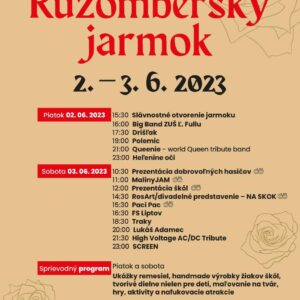 Ruzombersky jarmok 2023_program