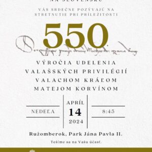550. vyrocie udelenia valasskych privilegii