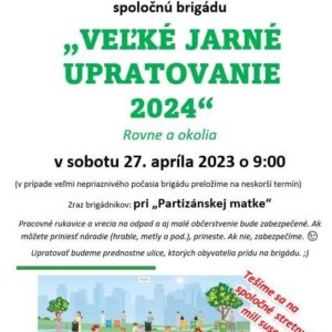 Velke jarne upratovanie 2024