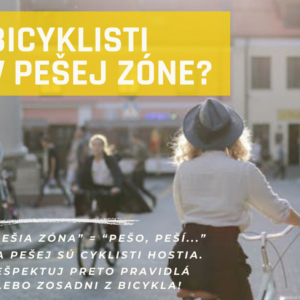 bicyklisti v pešej zóne (Príspevok na Facebook) - 1