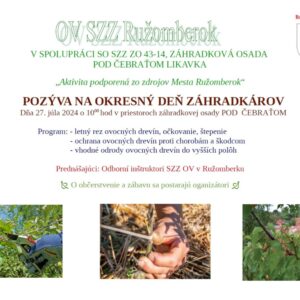 Okresny den zahradkarov