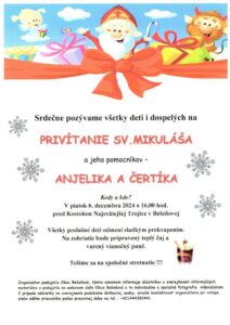 Privitanie sv. Mikulasa Besenova