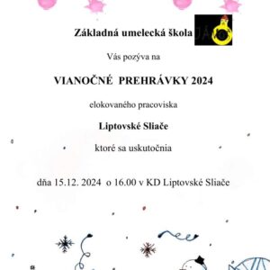 Vianocne prehravky 2024 Sliace