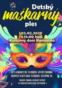 Detsky maskarny ples Komjatna