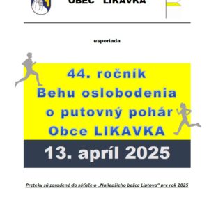 Beh oslobodenia o putovny pohar obce Likavka
