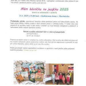 Mam basnicku na jazycku 2025