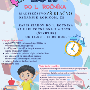 ZŠ, Klačno 4, 034 01 Ružomberok
