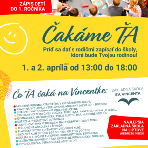 ZŠ sv. Vincenta, Nám. A. Hlinku 22, 034 01 Ružomberok
