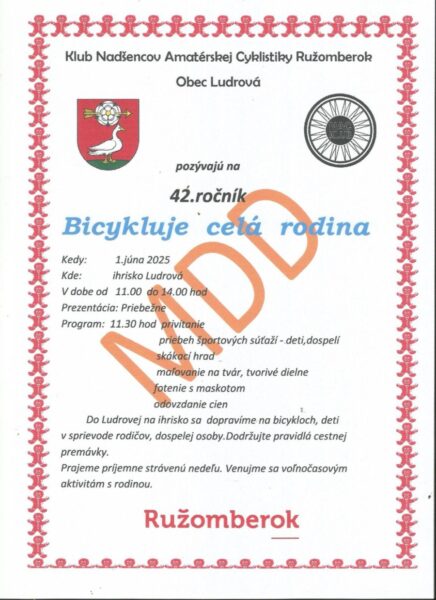 Bicykluje cela rodina