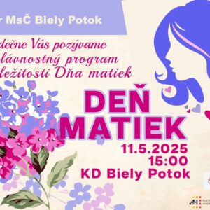 Den matiek Biely Potok