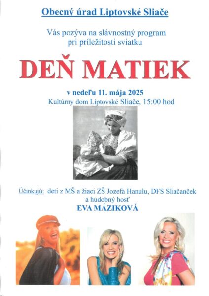 Den matiek Sliace