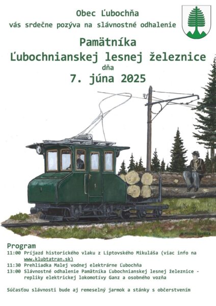 Odhalenie pamatnika Lubochnianskej lesnej zeleznice