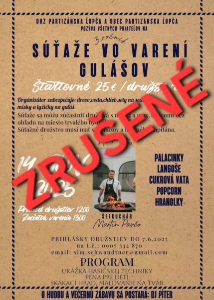 Sutaz vo vareni gulasov zrusena