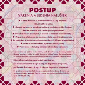 Postup varenia a jedenia halusiek