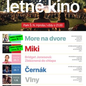Ruzomberske letne kino 2025