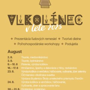 Vlkolinec v lete august 2025