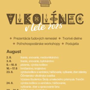 Vlkolinec v lete august 2025
