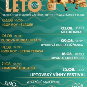 Lucanske kupelne leto august 2025