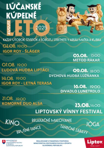 Lucanske kupelne leto august 2025