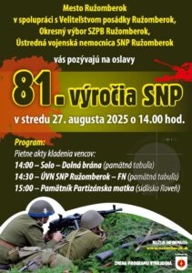 Oslavy 81. vyrocia SNP Ruzomberok