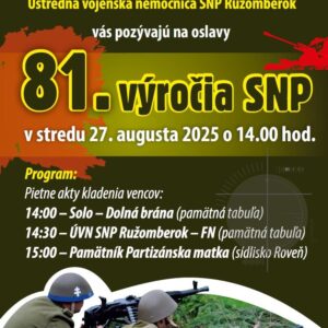 Oslavy 81. vyrocia SNP Ruzomberok