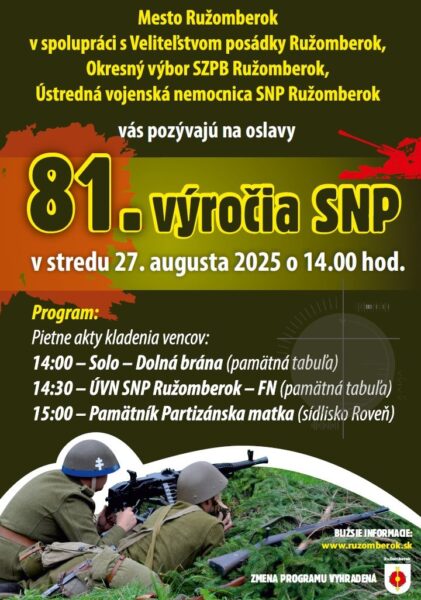 Oslavy 81. vyrocia SNP Ruzomberok