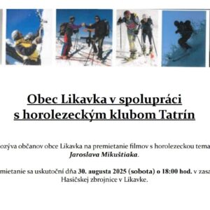 Premietanie filmov s horolezeckou tematikou
