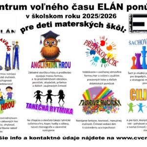 CVČ Elán_ponuka krúžkov MŠ 2025
