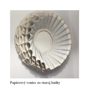 Papierovy veniec zo starej knihy2
