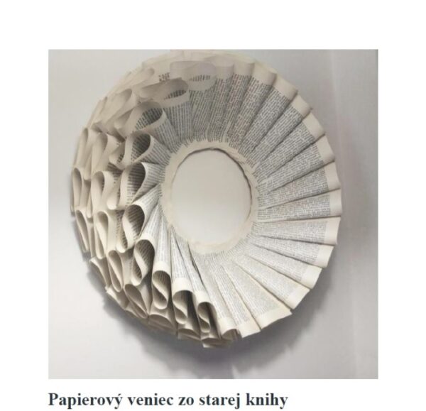 Papierovy veniec zo starej knihy2