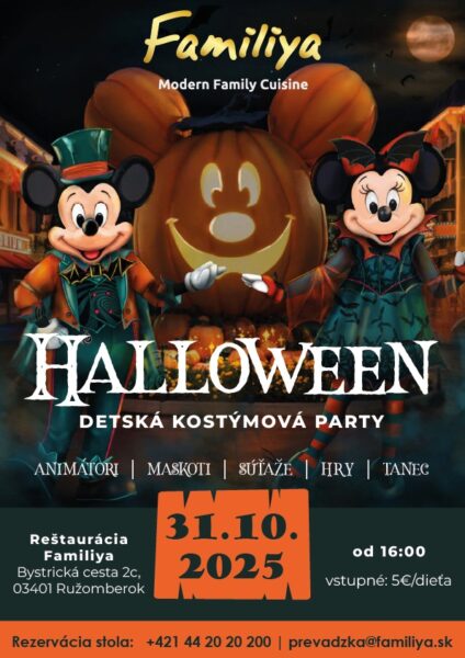 Halloween detska kostymova party