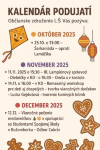 Kalendar podujati Liptovska Stiavnica
