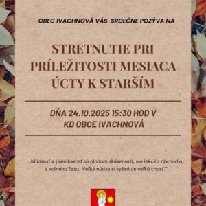 Mesiac ucty k starsim Ivachnova