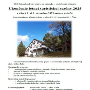 Ukoncenie letnej turistickej sezony 2025