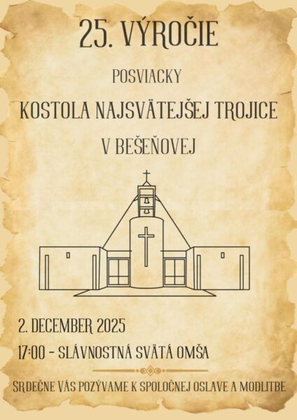 25. vyrocie posviacky kostola v Besenovej