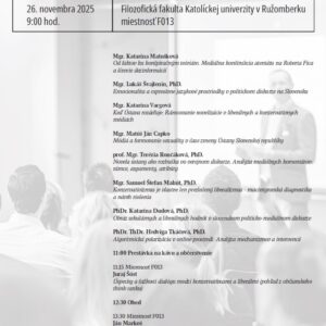 Depolarizacia na Slovensku konferencia