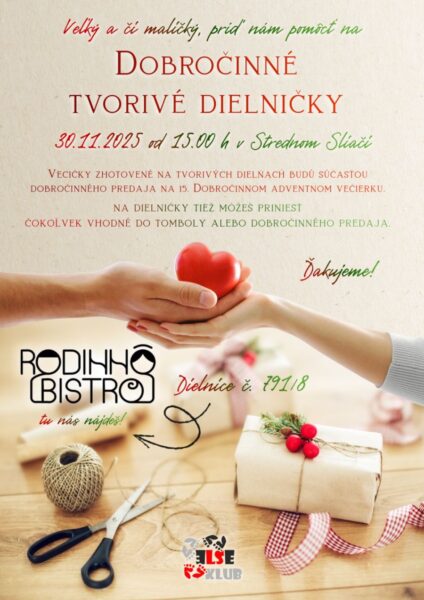 Dobrocinne tvorive dielnicky