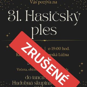 Hasicsky ples zruseny