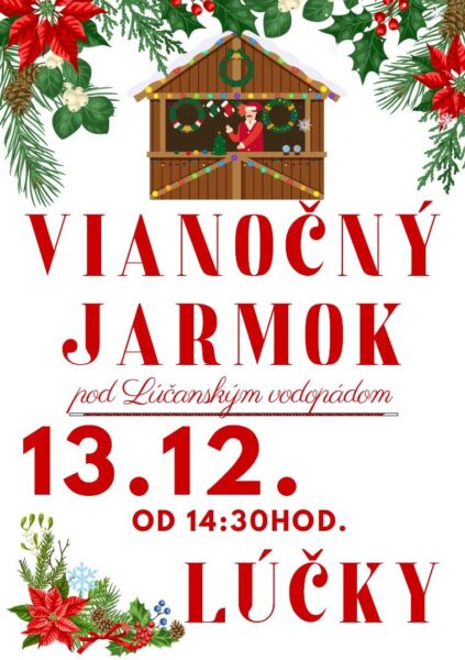 Vianocny jarmok pod Lucanskym vodopadom