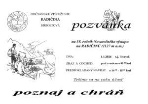 Novorocny vystup na Radicinu