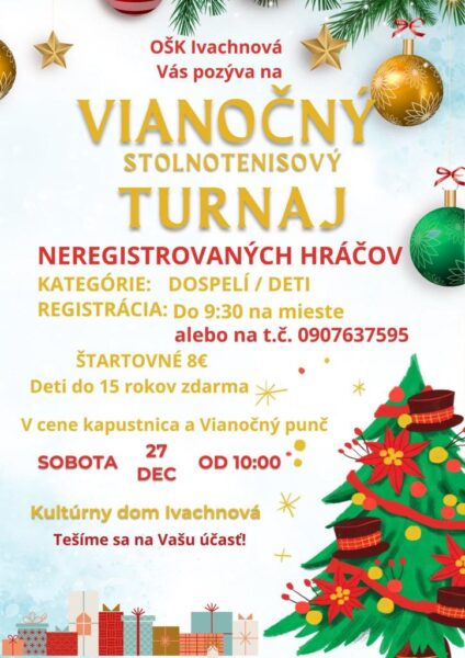 Vianocny stolnotenisovy turnaj
