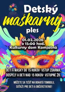Detsky maskarny ples Komjatna