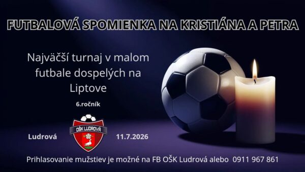 Futbalova spomienka na Kristiana a Petra