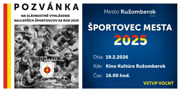 Sportovec mesta 2025