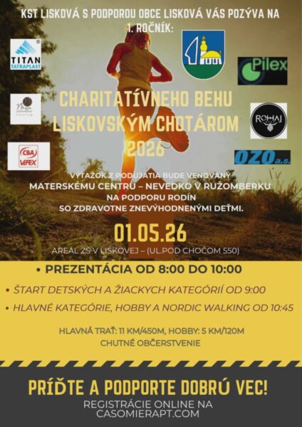 Charitativny beh Liskovskym chotarom 2026