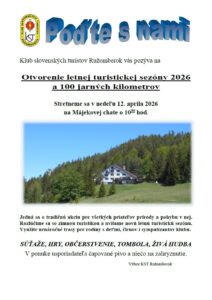 Otvorenie letnej turistickej sezony 2026