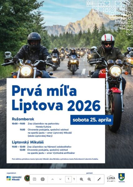 Prva mila Liptova 2026