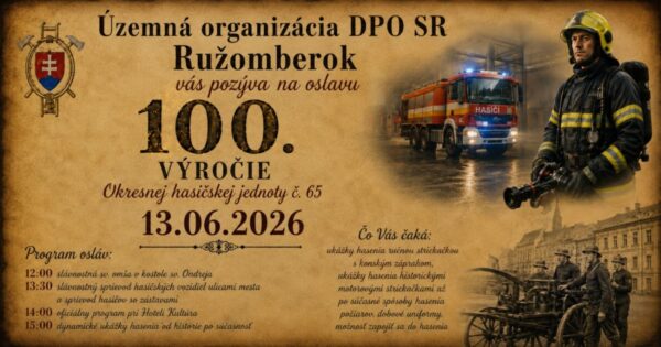 100. vyrocie Okresnej hasicskej jednoty