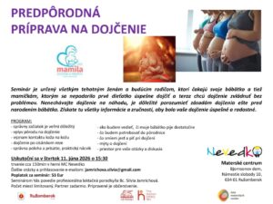 Predporodna priprava na dojcenie