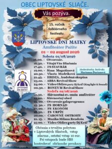 Liptovske dni matky 2026